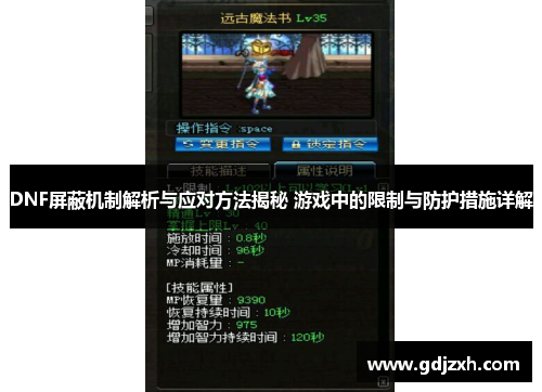 DNF屏蔽机制解析与应对方法揭秘 游戏中的限制与防护措施详解